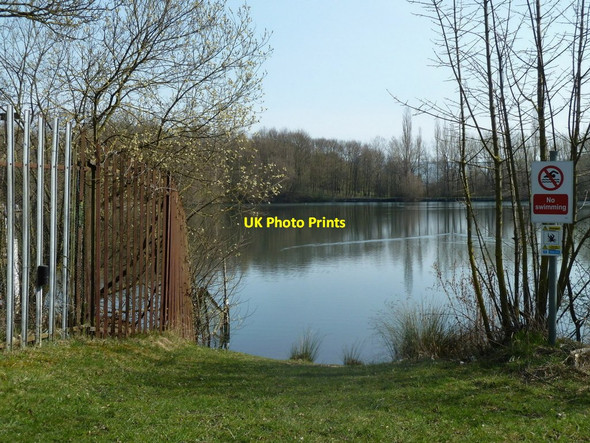 Photo 6"x4" Fishing lake in a former quarrying area Bradwell\/SK1781 c2012