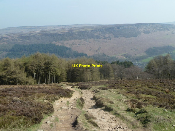 Photo 6"x4" Path descending east of Win Hill Ashopton c2012