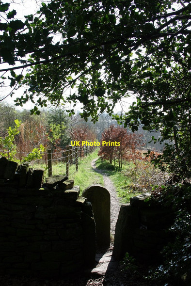 Photo 6"x4" Wall stile in the Holme Valley Holmfirth c2012