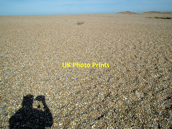 Photo 6"x4" Shingle and photographer at Cley Eye Newgate\/TG0543 c2012