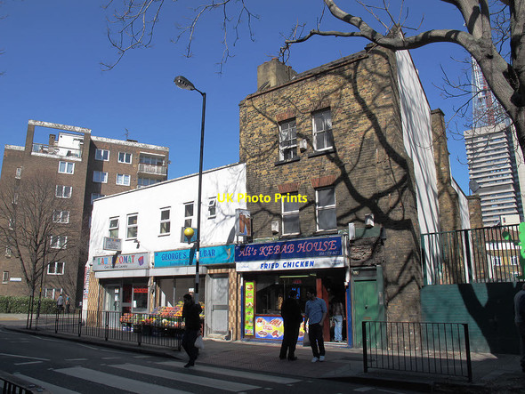 Photo 6"x4" Shops on Long Lane London c2012