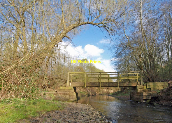Photo 6"x4" Footbridge over the River Dove Low Laithes\/SE3804 c2012