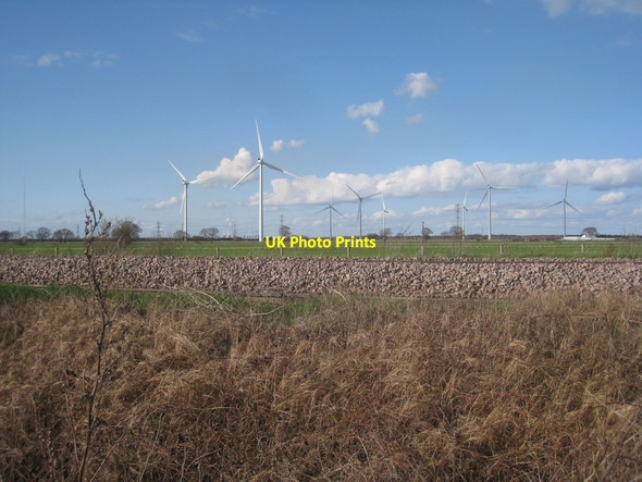 Photo 6"x4" Turbines in operation Hatfield Chase c2012