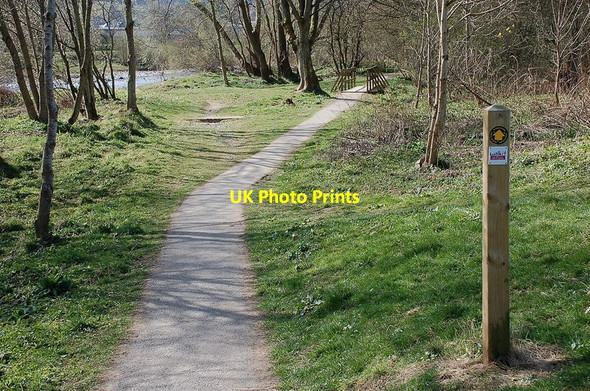 Photo 6"x4" Riverside footpath, Selkirk Selkirk c2012