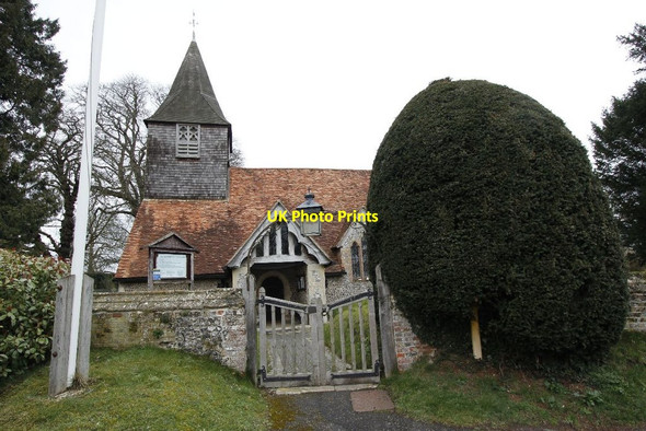 Photo 6"x4" The gate to All Saints Houghton\/SU3432 c2012