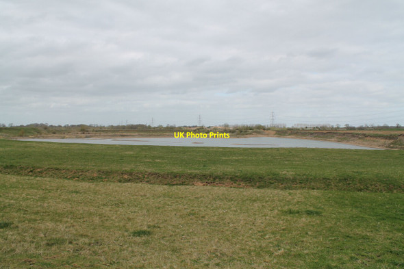 Photo 6"x4" Flooded Gravel Pit Besthorpe\/SK8264 c2012