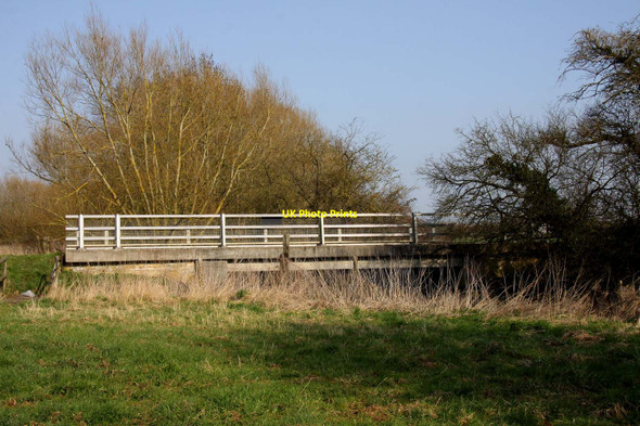 Photo 6"x4" Ock Bridge from the meadow Lyford c2012