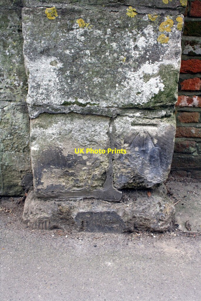 Photo 6"x4" Benchmark on St Nicholas Road bridge Salisbury c2012
