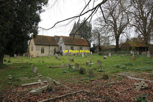 Photo 6"x4" Across the churchyard Houghton\/SU3432 c2012