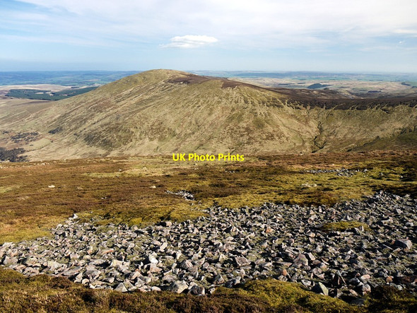 Photo 6"x4" Scree among moss and short heather, Cheviot Chevio c2012