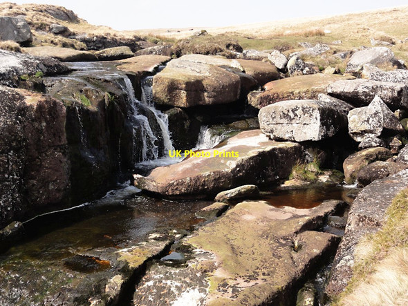 Photo 6"x4" The East Dart River Waterfall Postbridge c2012