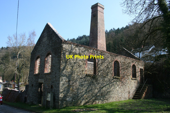 Photo 6"x4" Compressor House, Snailbeach Lead Mine Snailbeach c2010