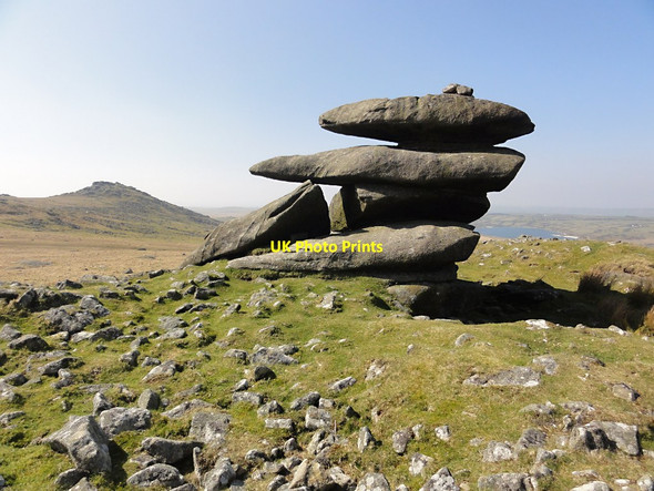 Photo 6"x4" Cairn and Rocks on Showery Tor Highertown\/SX1281 c2012