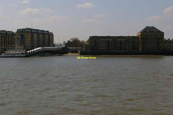 Photo 6"x4" Looking across the Thames from Canary Wharf Pier Poplar\/TQ3780 c2012