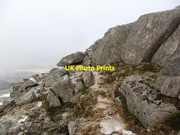 Photo 6"x4" Granite step, Meall Garbh Fasnacloich c2012