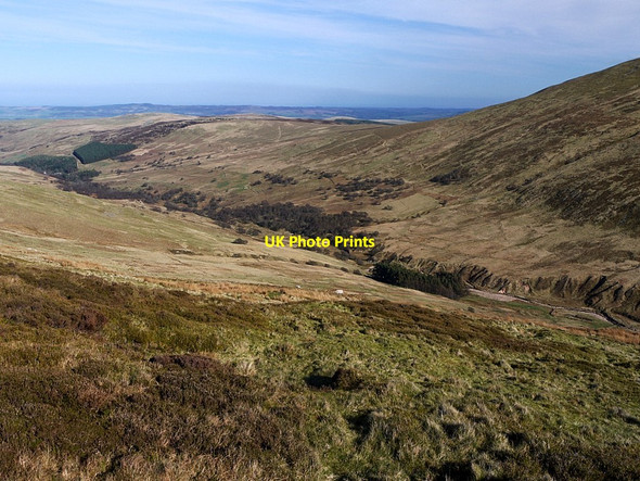 Photo 6"x4" Harthope valley below Langleeford Hope Langleeford Hope c2012