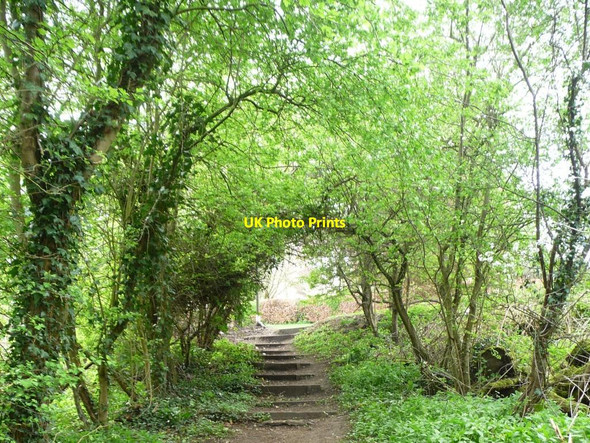 Photo 6"x4" Footpath steps up to Linton Lane Wetherby c2012