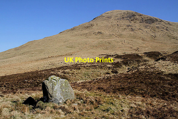 Photo 6"x4" A standing stone at Peatshiel Sike Capplegill c2012