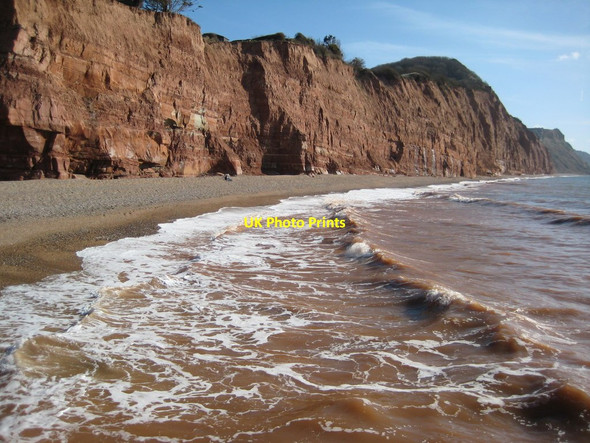 Photo 6"x4" Sidmouth Hill Cliff. Sidmouth c2012
