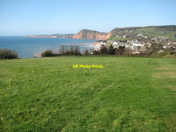 Photo 6"x4" View over Sidmouth Sidmouth c2012