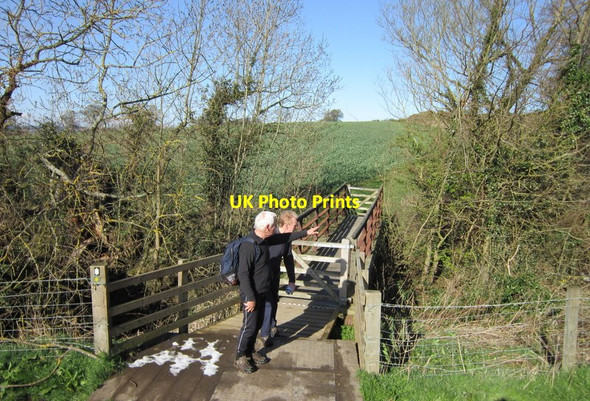 Photo 6"x4" The footbridge over March Burn Horsley\/NZ0966 c2012