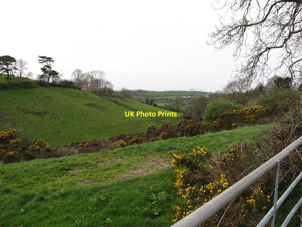 Photo 6"x4" View westwards along the entrenched upper reaches of the Shinn Valley Milltown\/J1436 c2012