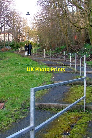 Photo 6"x4" Path Behind Victoria Terrace Blackwood\/NS7274 c2012