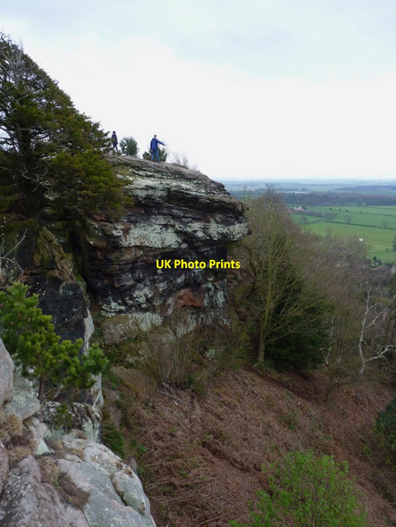 Photo 6"x4" The main cliff at Grinshill rocks Clive\/SJ5124 c2012