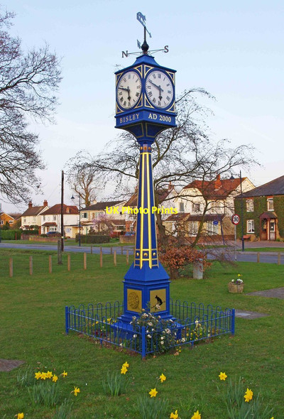 Photo 6"x4" Millennium Clock, Bisley, Surrey Lucas Green\/SU9459 c2012