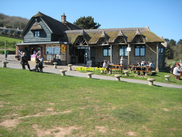 Photo 6"x4" Cafe and shop, Branscombe Beach Vicarage c2012