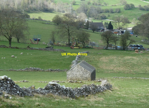 Photo 6"x4" Farmland north of Ible Grangemill c2012