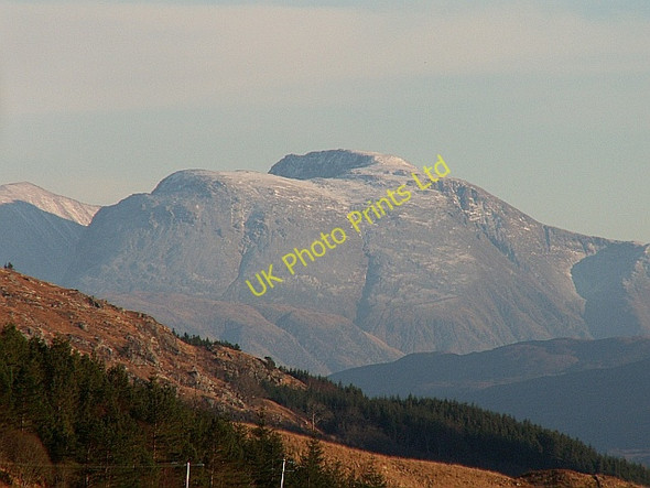 Photo 6"x4" The Ben from above Glen Finnan Glenfinnan c2006