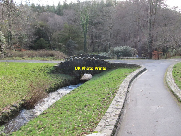 Photo 6"x4" Small humpbacked bridge below the Horn Bridge Newcastle\/J3732 c2011