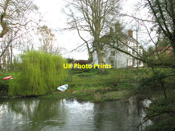 Photo 6"x4" River Waveney and Syleham House Brockdish c2012