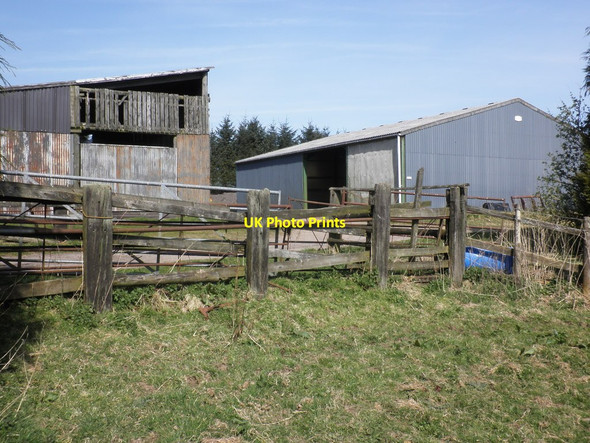 Photo 6"x4" Farm buildings, near Kennisham Hill Gupworthy c2012