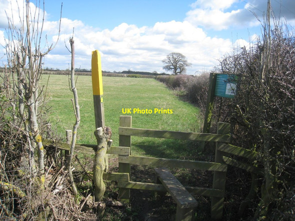 Photo 6"x4" Stile at the entrance to Muston Meadows National Nature Reserve Muston\/SK8237 c2012