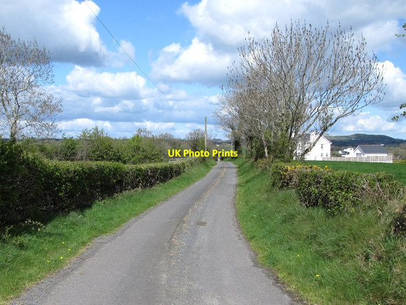 Photo 6"x4" View north along the Greenhill Road Rathfriland c2012