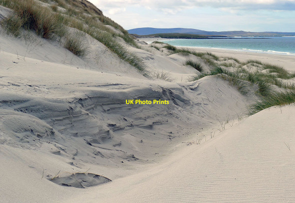 Photo 6"x4" Dunes behind the long west beach of Berneray Borgh\/NF9181 c2012