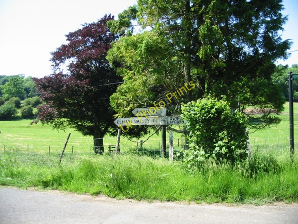 Photo 6"x4" View from road junction Selsted c2008