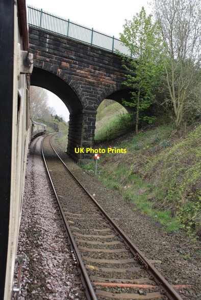 Photo 6"x4" Charter train heads towards Eccleston Park station Prescot c2012