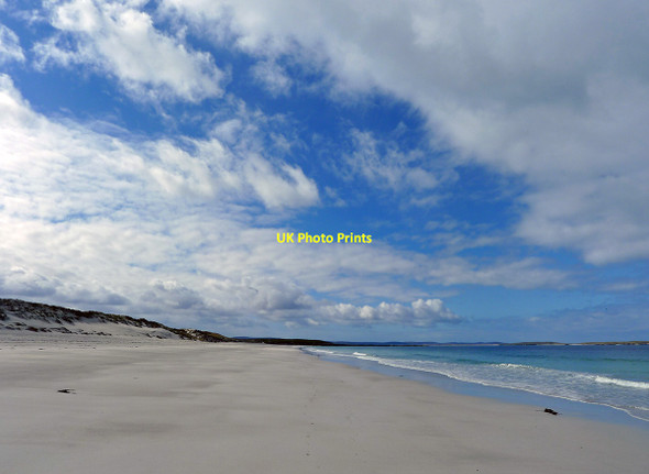 Photo 6"x4" Sun, sea, sand, and an interesting sky  - the  hallmark of Berneray Borgh\/NF9181 c2012