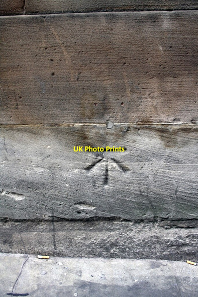 Photo 6"x4" Benchmark on #22 Victoria Street Nottingham\/SK5641 c2012