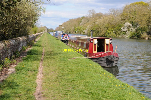 Photo 6"x4" Narrowboats on the Gloucester and Sharpness Canal Hinton\/SO6803 c2012