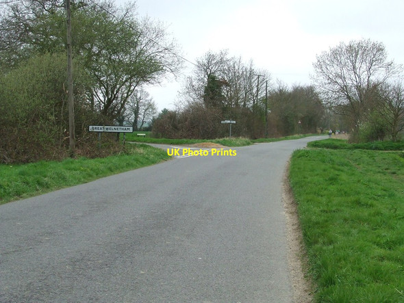 Photo 6"x4" Road Junction Brook Green\/TL8658 c2012