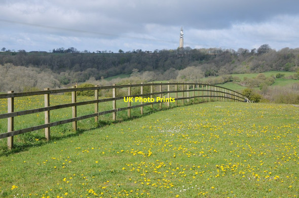 Photo 6"x4" Telecom tower viewed from Bagpath Bagpath\/ST8094 c2012