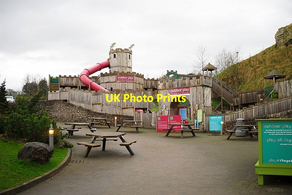 Photo 6"x4" Wooden fort, the Rheged Centre Penrith c2012