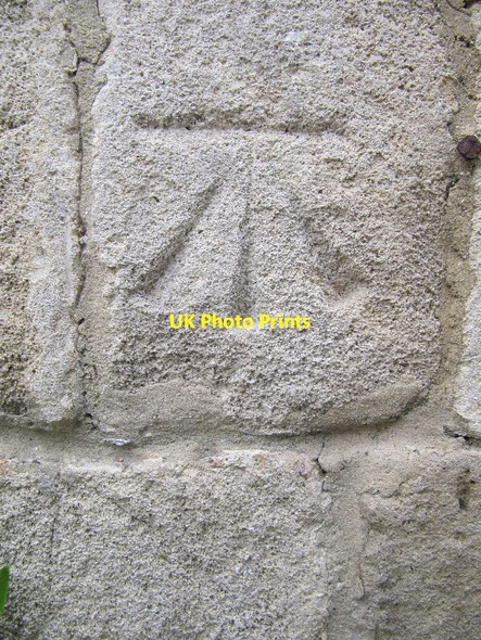 Photo 6"x4" Town Hall Benchmark Glastonbury c2012