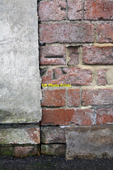 Photo 6"x4" Benchmark on garage at rear of Burlington Road house Nottingham\/SK5641 c2012