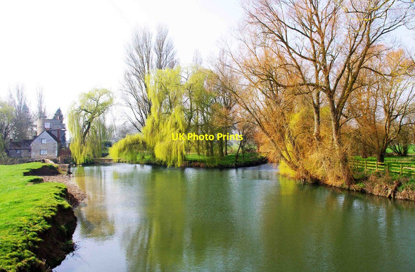 Photo 6"x4" Confluence of the Rivers Thames & Coln and the Thames & Severn Canal, near Inglesham Lechlade on Thames c2012