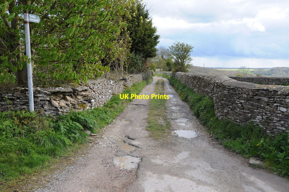 Photo 6"x4" Footpath at Minchinhampton Bubblewell c2012